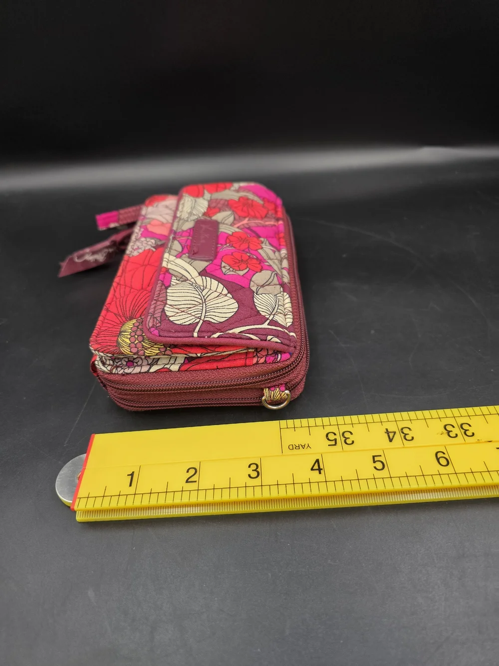 Vera Bradley Pink Floral Quilted Wristlet
